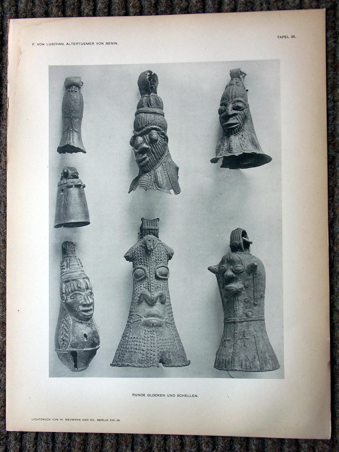 zz-lusc19,tafel 094 benin (und yoruba) nigeria,bronze-glocke rund